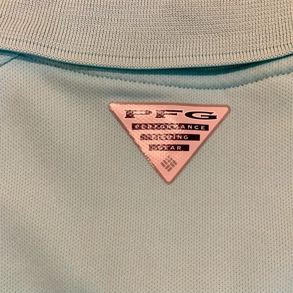 Columbia Green/Gray Sun Protection Fishing Polo Size XL - Picture 4 of 4